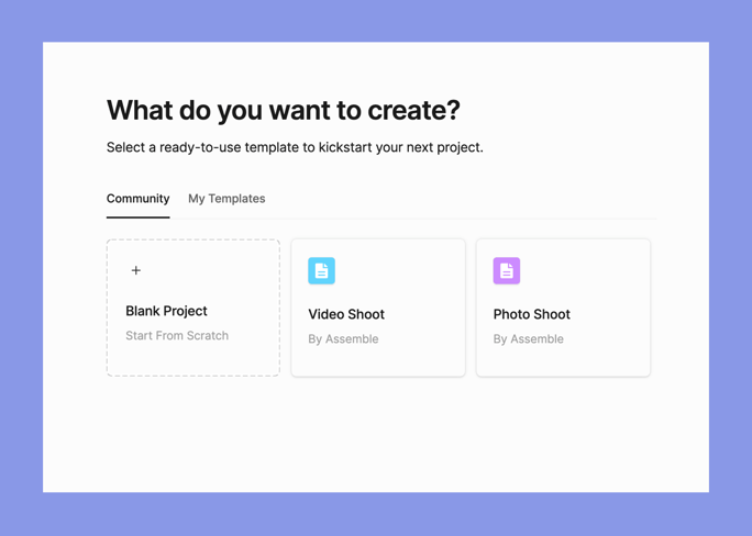 Find new templates in our community template library