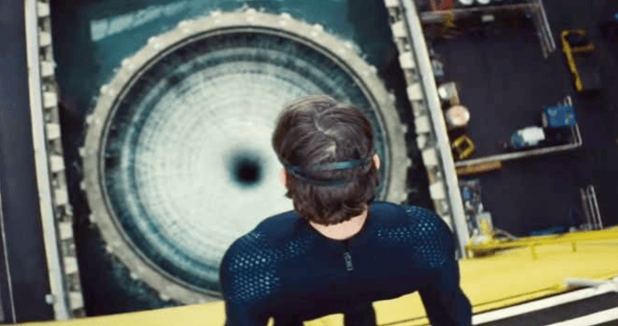 Tom Cruise prepares for the underwater heist in Mission Impossible: Rogue Nation.