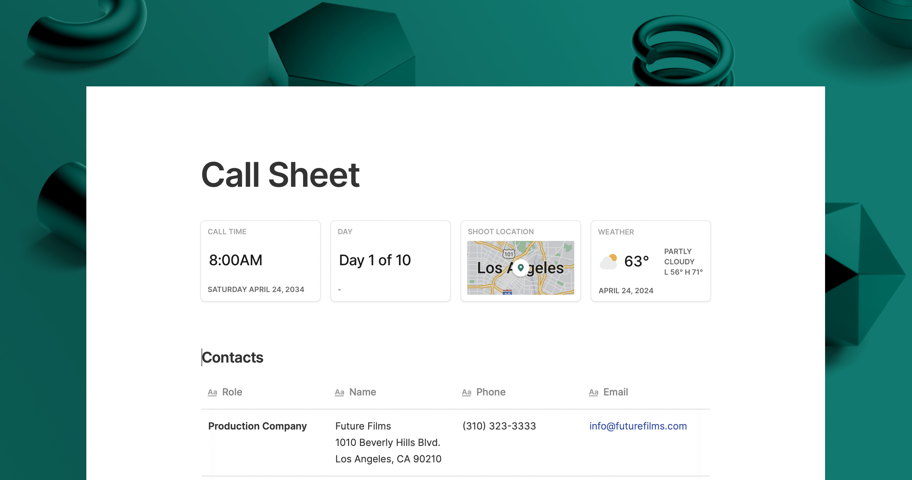call sheet cover-1